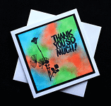 Thank You So Much - Handcrafted Thank You Card - dr16-0036